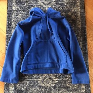 Blue hoodie